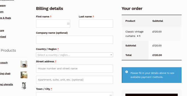 How to delete unnecessary fields in the WooCommerce cart?